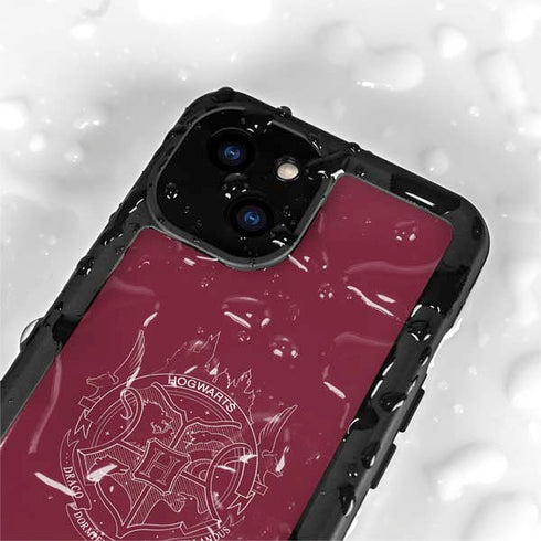 Wizarding Worlds Harry Potter Hogwarts Crest iPhone 15 Plus Waterproof Case